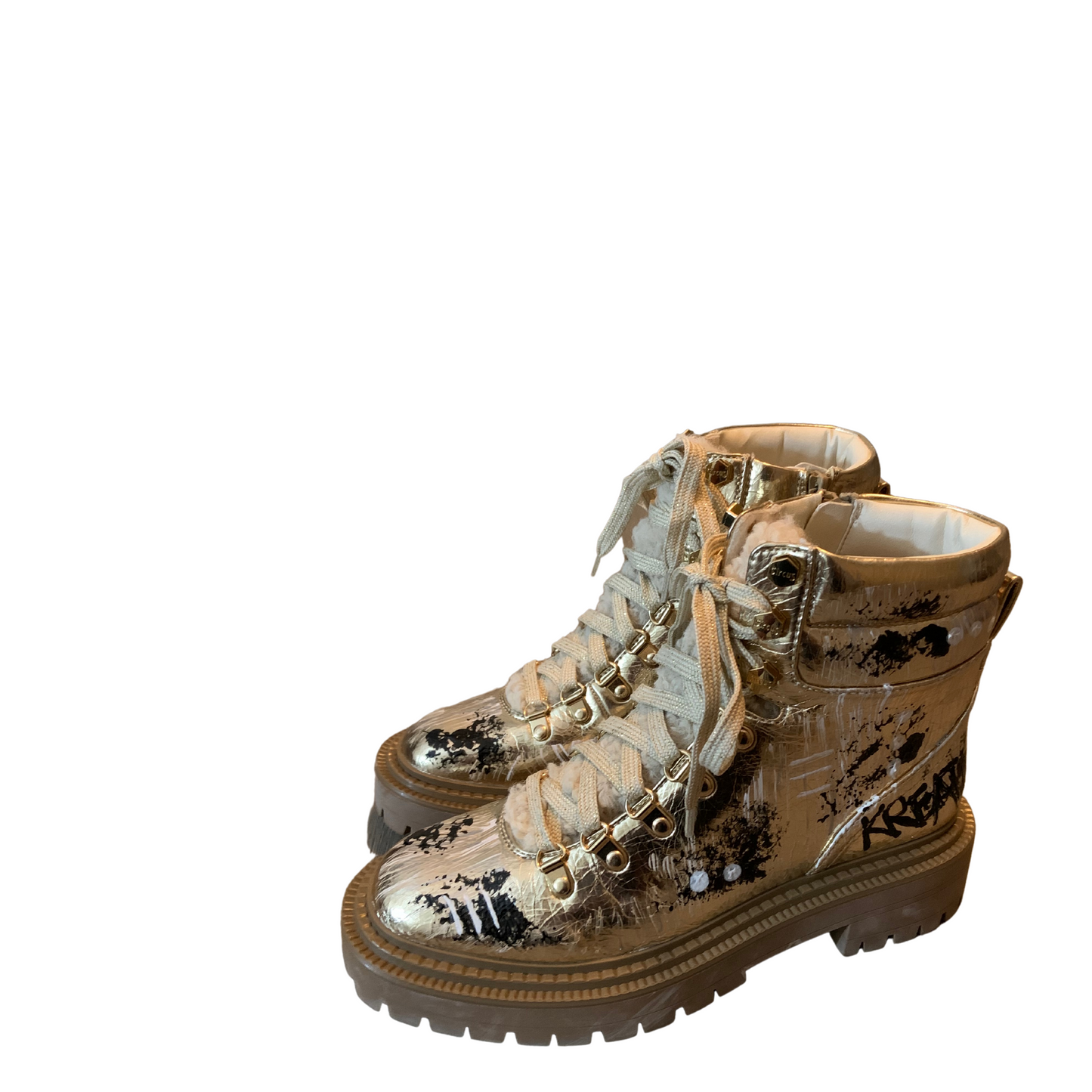 Women’s Authentic Circus By Sam Edelman Hand-painted Boots (Gold)