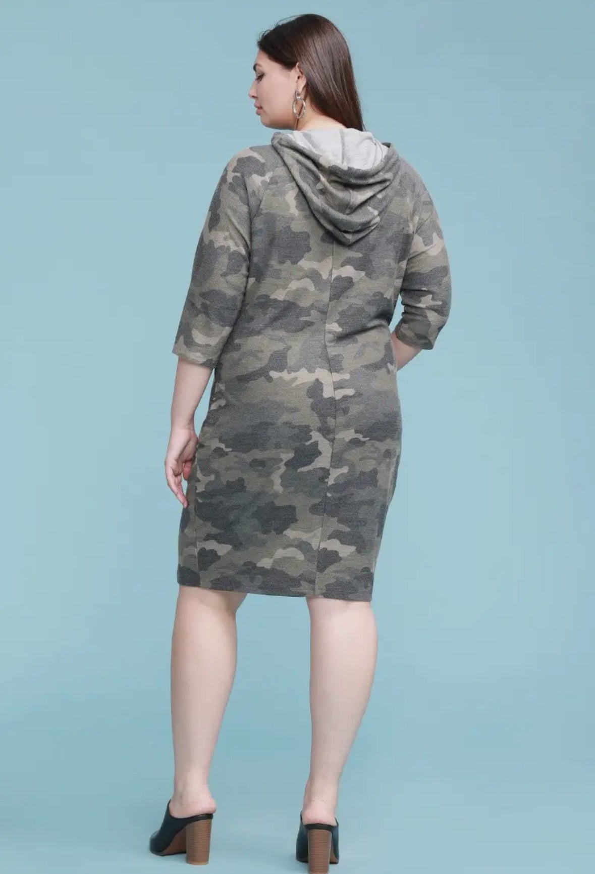 Camo Hoodie Dress