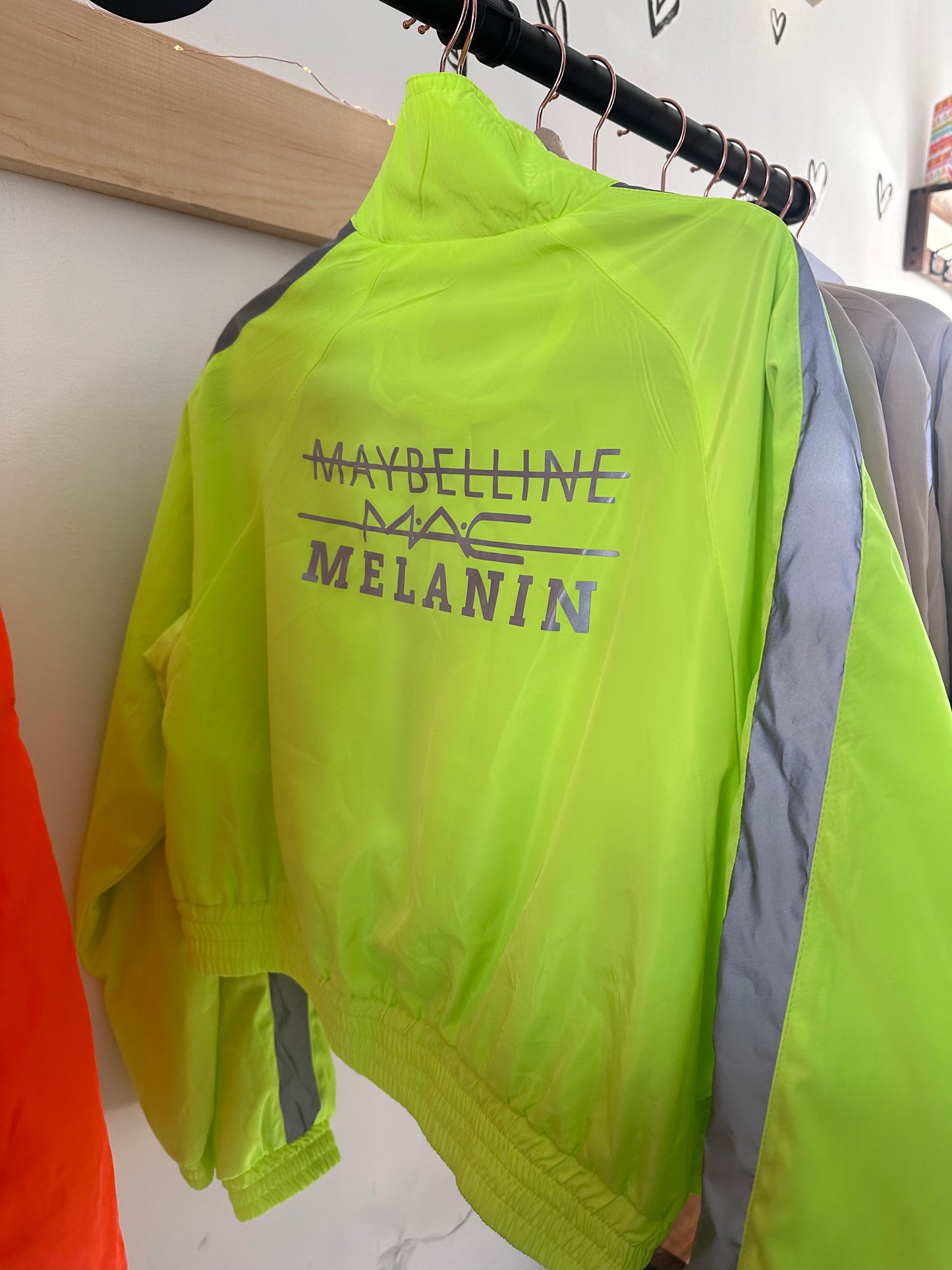 Neon CROPPED Summer Bomber REFLECTIVE JACKET