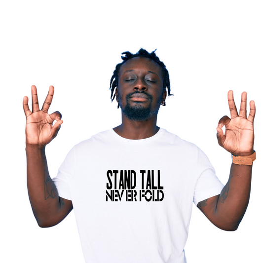 UNISEX, STAND TALL TEE (White)