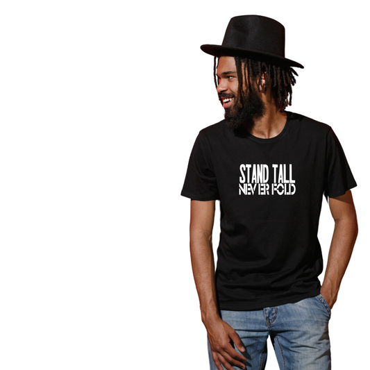 UNISEX, STAND TALL TEE (Black)